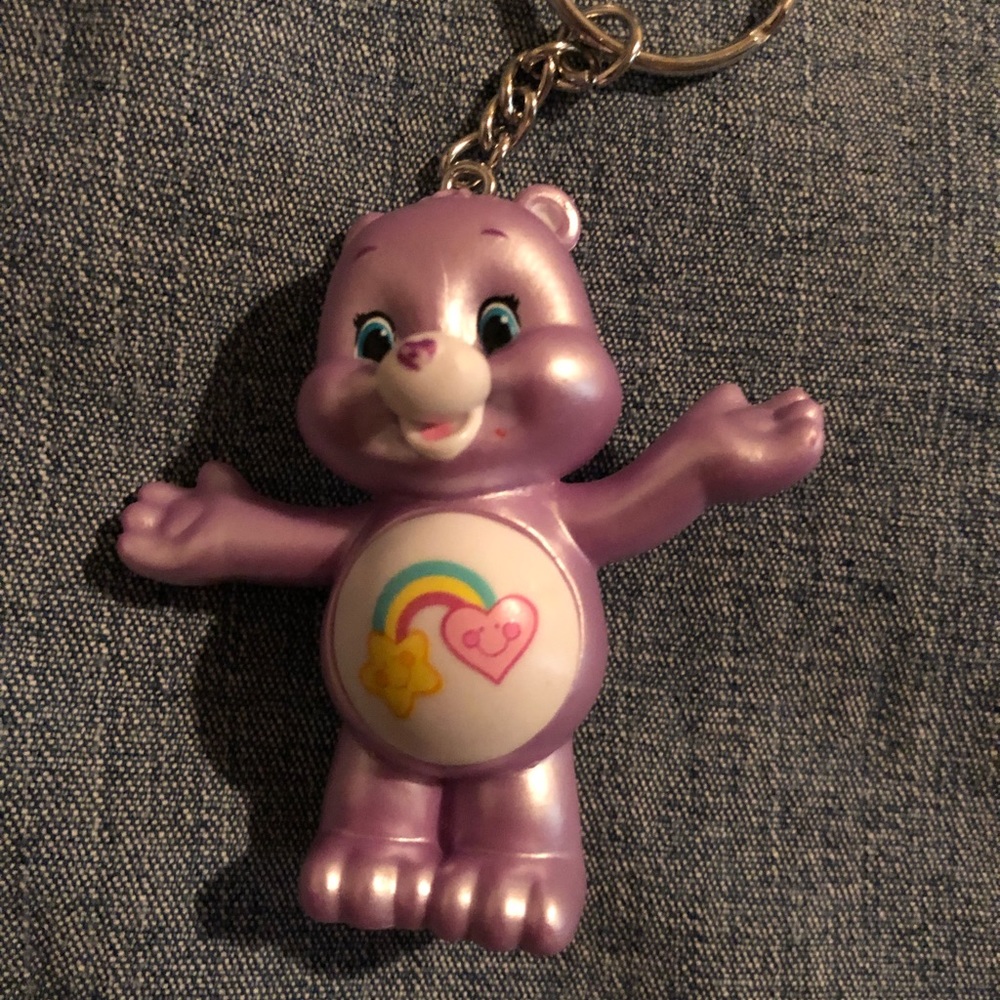 Best friend care bear keychain